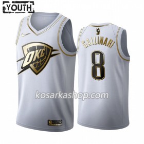 Dres Oklahoma City Thunder Danilo Gallinari 8 Nike 2019-20 Bijela Golden Edition Swingman - Dječji